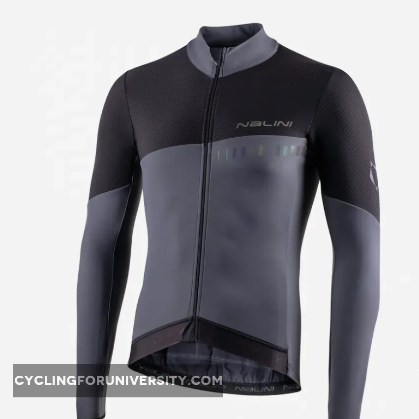 Nalini Xwarm B0W Black Gray Long Sleeve Jersey,
