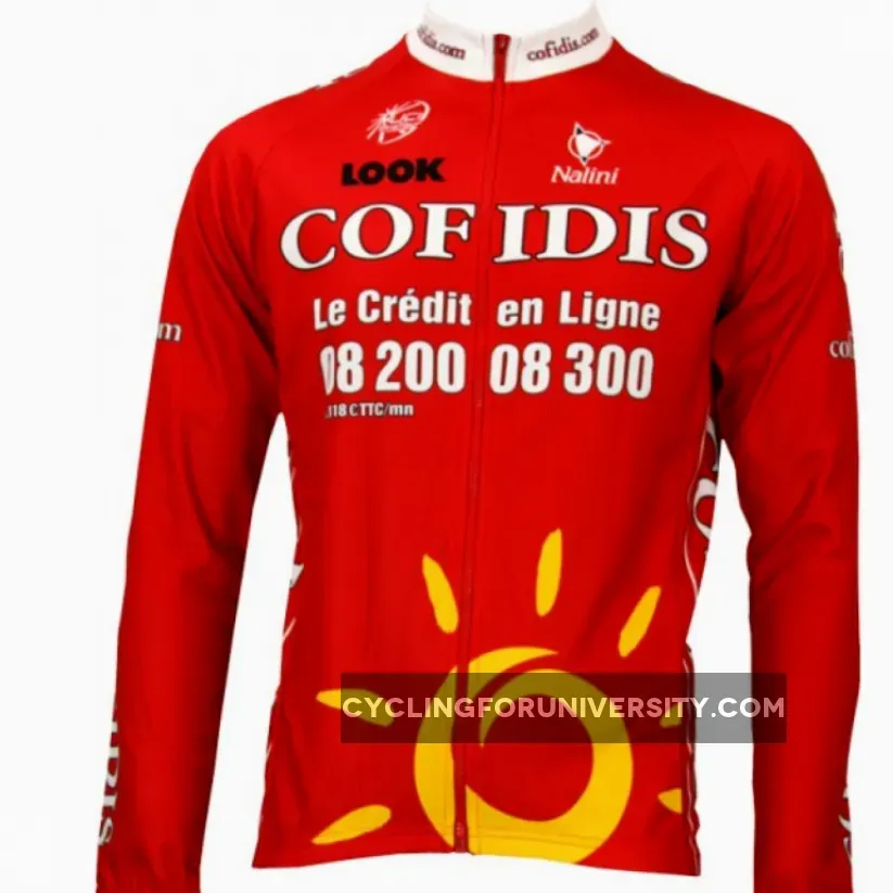 Cofidis 2009 Radsport-Profi-Team-long Sleeve Jersey Outlet