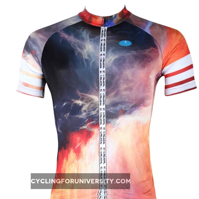 ILPALADINO Volcano Men's Professional MTB Cycling Jersey Breathable and Quick Dry Comfortable Bike Shirt for Summer NO.256