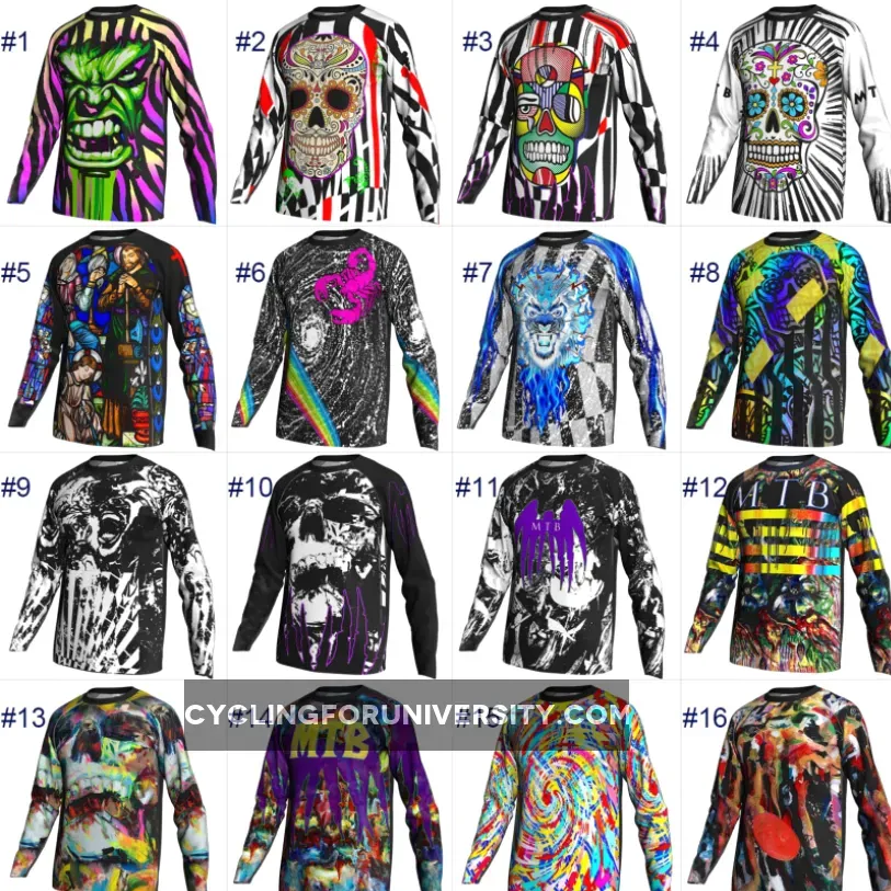 MTB jerseys Motocross Cycling Jersey Bicycle Ghost Long Shirt MTB Bike Downhill Wear Clothing Sleeve Custom Road Mountain Jacket Tight Top