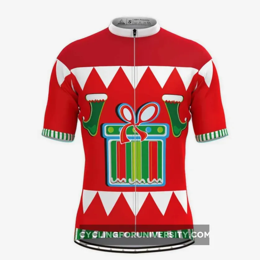 Ugly Christmas Sweater Gift Box Cycling Jersey Restock
