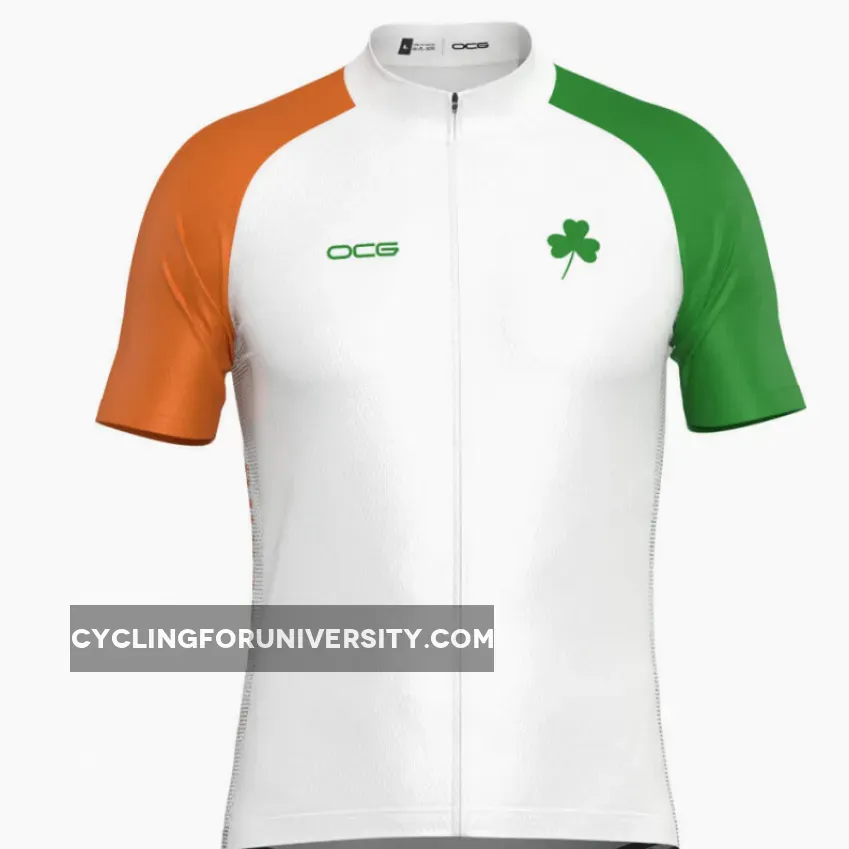 Men's Lucky To Be Irish Ireland Shamrock Cycling Jersey Shamrock Jersey