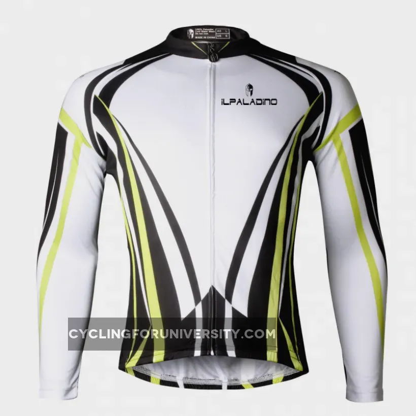 ILPALADINO Men's Long Sleeves Cycling Jersey Spring Autumn Exercise Bicycling Pro Cycle Clothing Racing Apparel Outdoor Sports Leisure Biking Shirts 707
