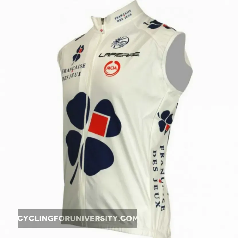 Francaise des Jeux (FdJ) 2010 Radsport-Profi-Team Sleeveless Jersey vest