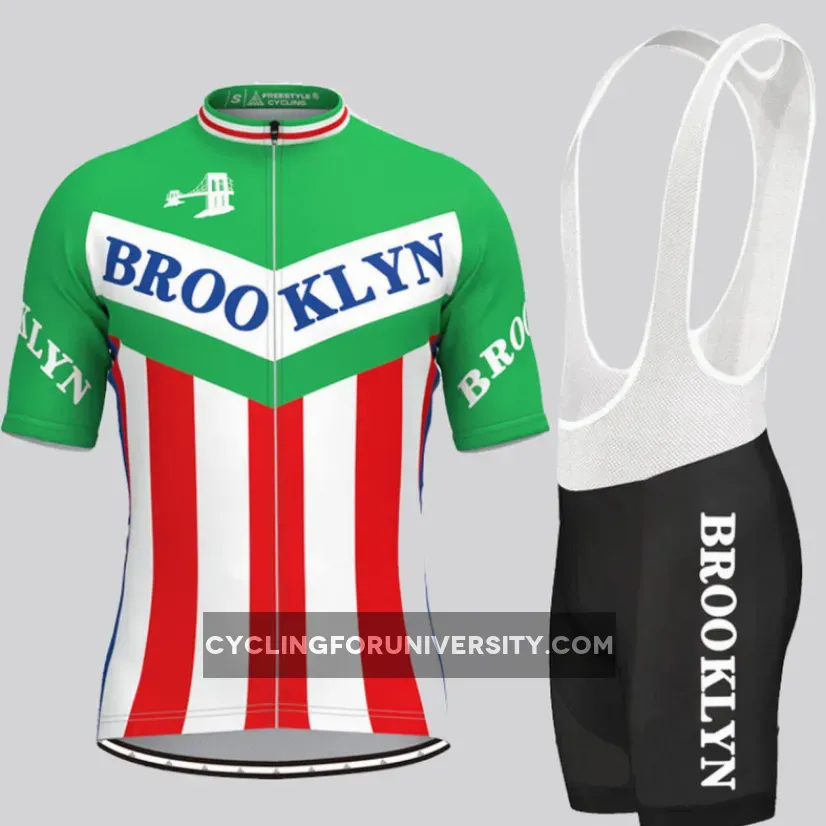 Retro Brooklyn Team Men's Cycling Kit Green Restock