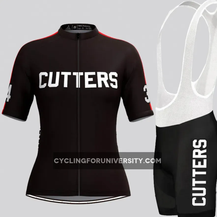 Cutters 1979 Breaking Away Movie Women's Cycling Kit Black Red