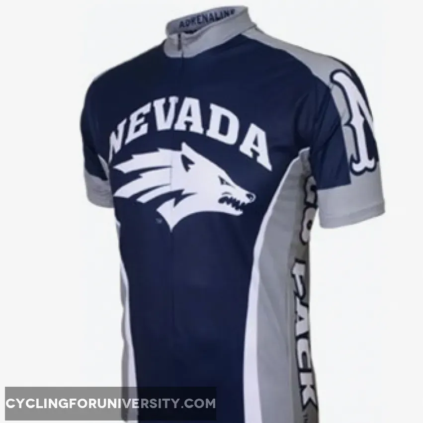 UNR University of Nevada Reno Wolf Pack Cycling Short Sleeve Jersey