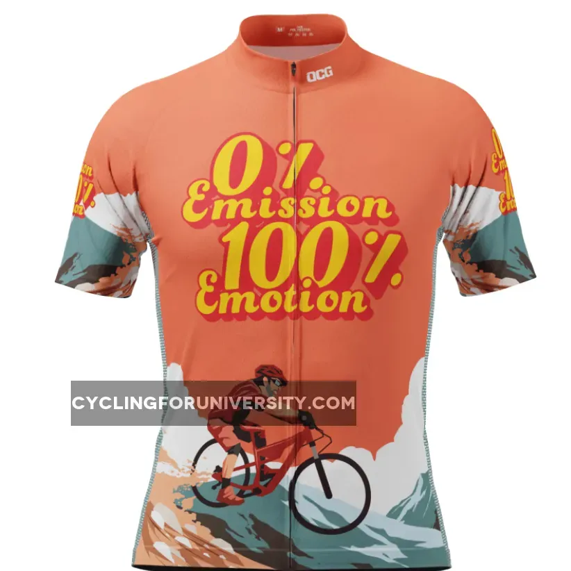 Men's No Emissions Full Emotion Short Sleeve Cycling Jersey