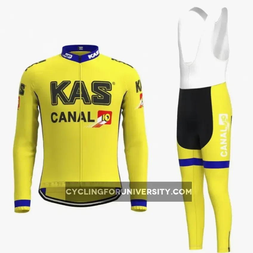 Kas Retro Cycling Set Long Sleeves 1988 Brand New