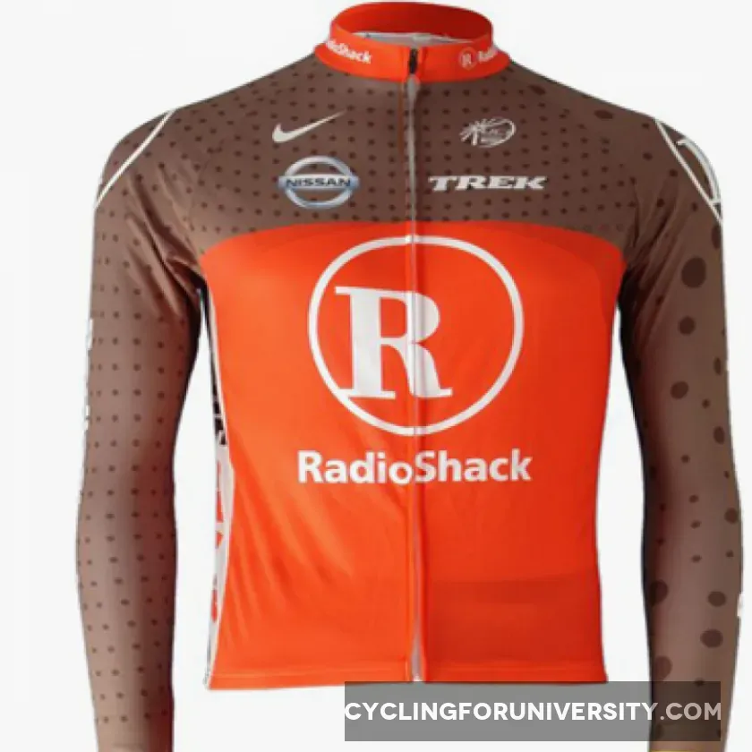 2010 RadioShack Red Cycling Long Sleeve Jersey Restock