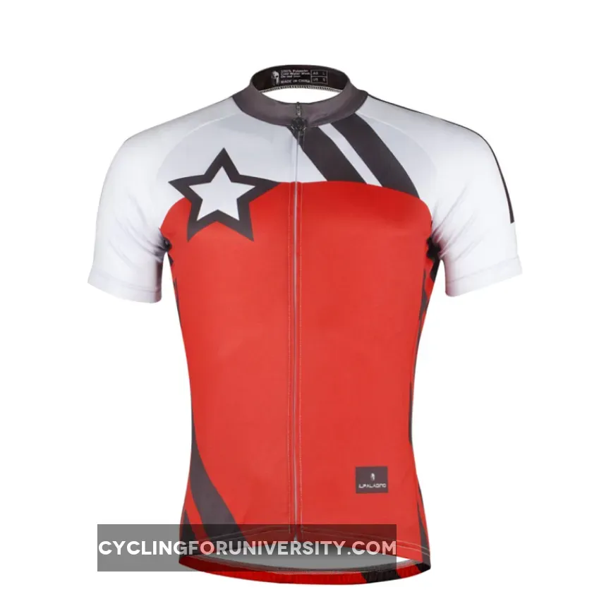 Red Men's Cycling Jersey for Men Bicycling Summer NO.743