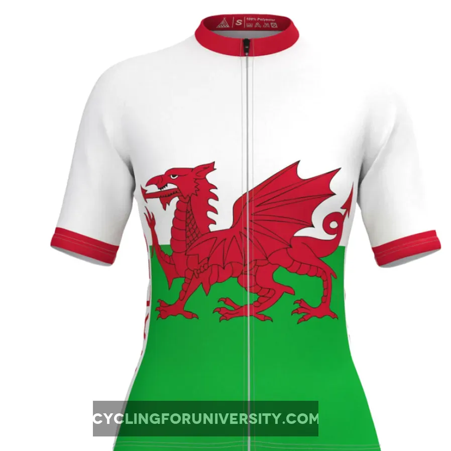 Wales Flag Women's Cycling Jersey V2 To Buy