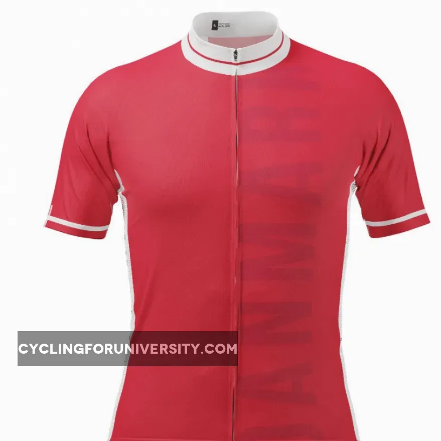 Men's Denmark National Short Sleeve Cycling Jersey #Danish Jersey