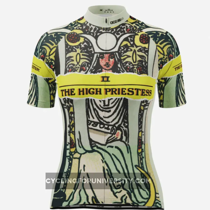 Women's The High Priestess Tarot Short Sleeve Cycling Jersey