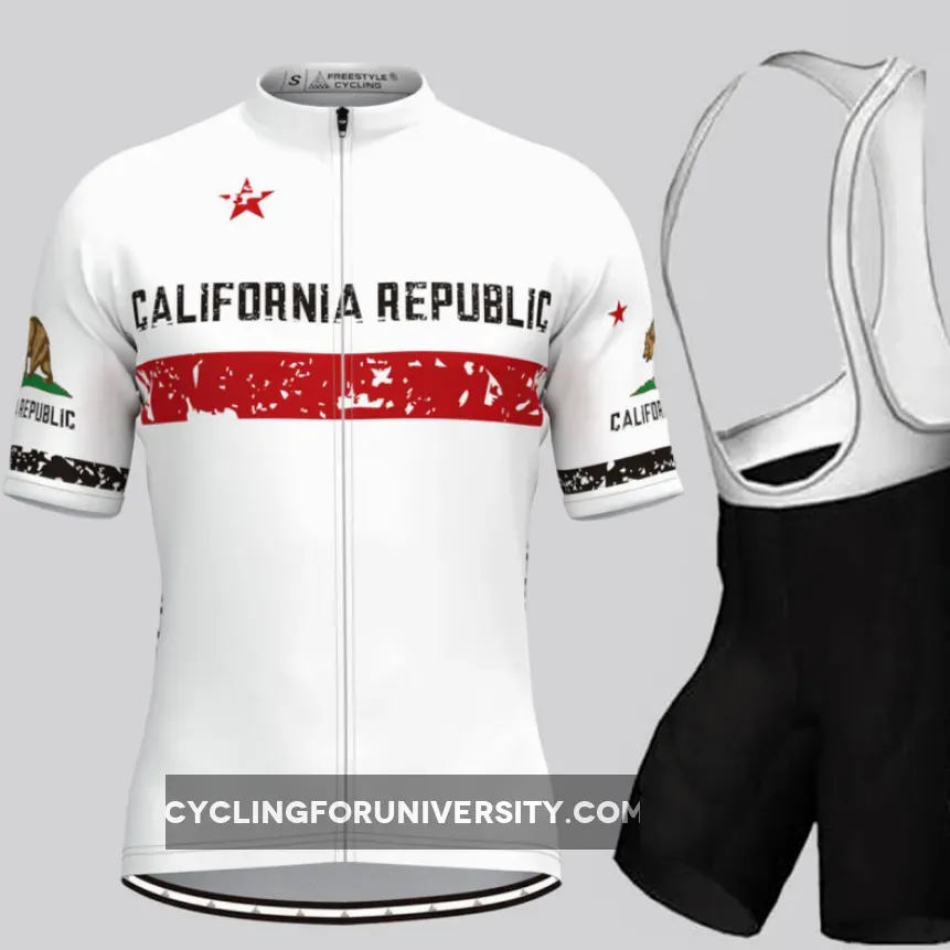 Men's Republic California Cycling Kit - White Brand New