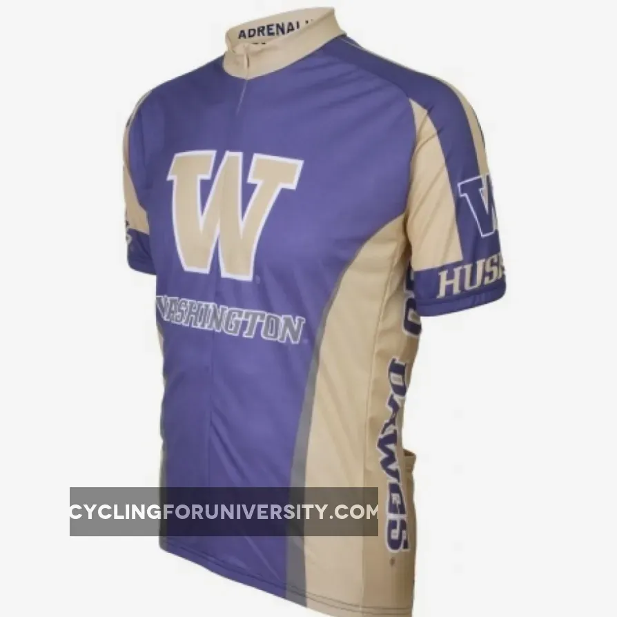 UW University of Washington Huskies Cycling Short Sleeve Jersey / University Of Washington Jersey