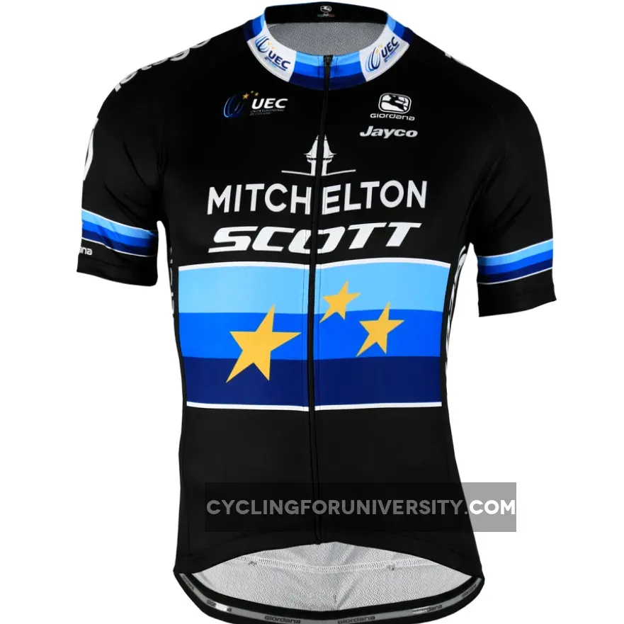 2019 Mitchelton Scott Vero Pro European Champion FZ Jersey, MIT19J3