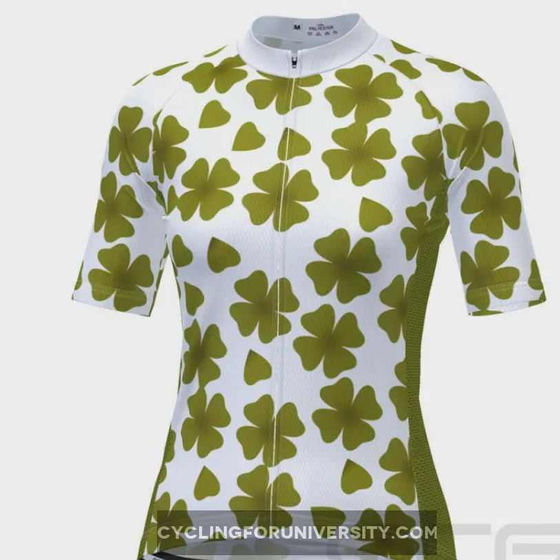 Women's Four Leaf Clover Ireland Cycling Jersey For Sale