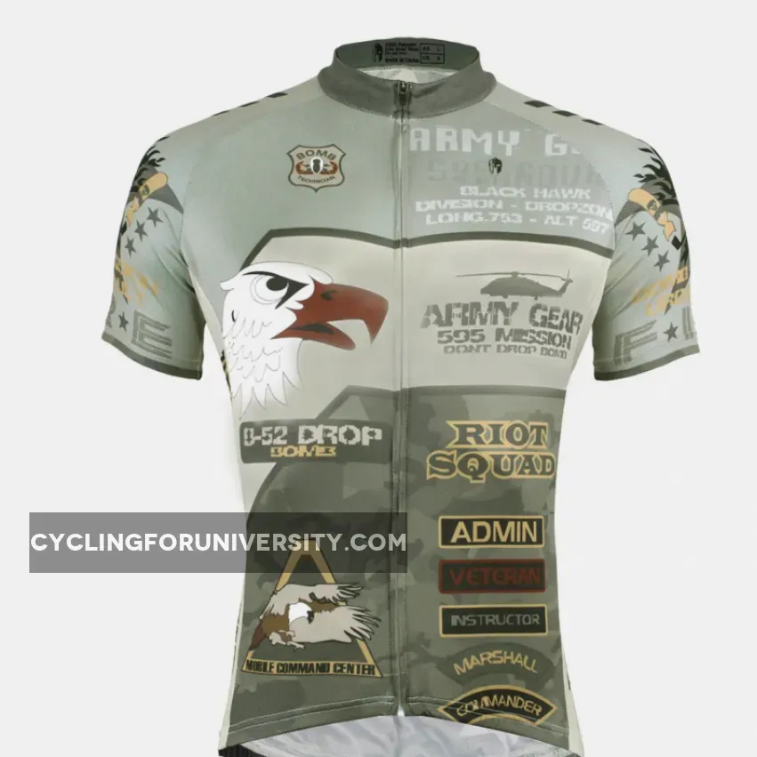 ARMY GEAR ADMIN VETERAN Men's Short-sleeve Cycling Jersey Summer NO.536