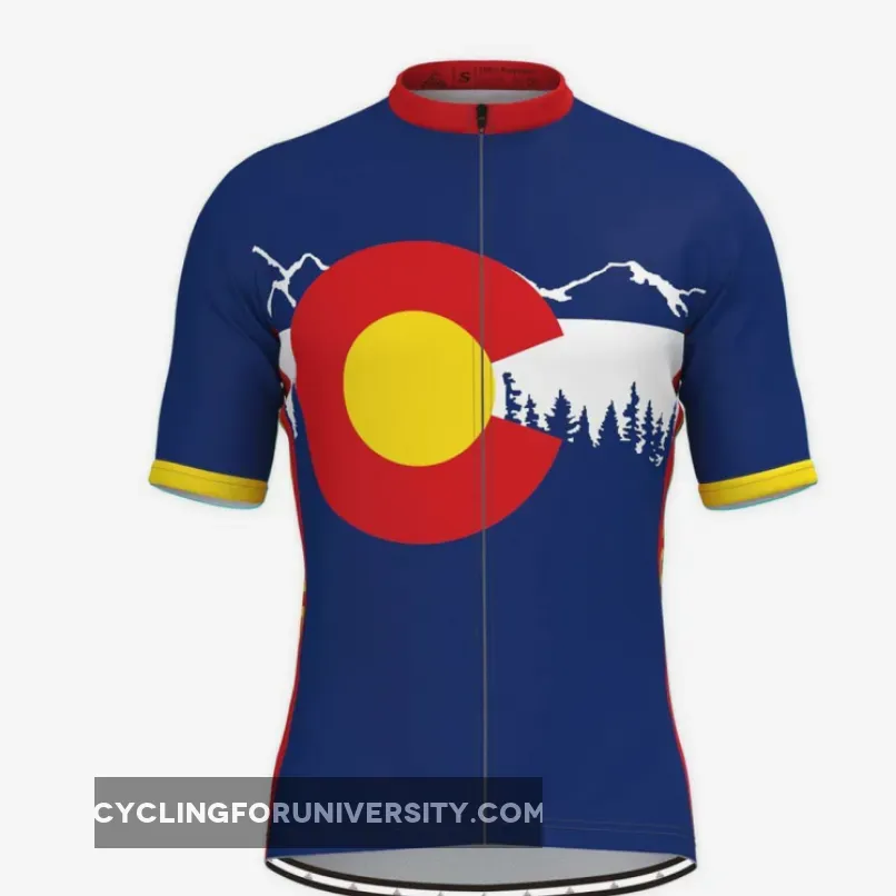 Colorado State Flag Adventure Men's Cycling Jersey Online