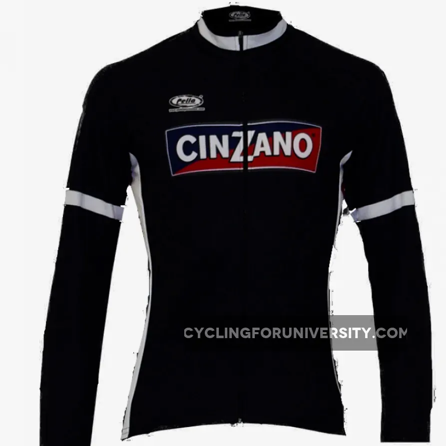 Cinzano Black Long Sleeve Jersey, Restock CIN16L2