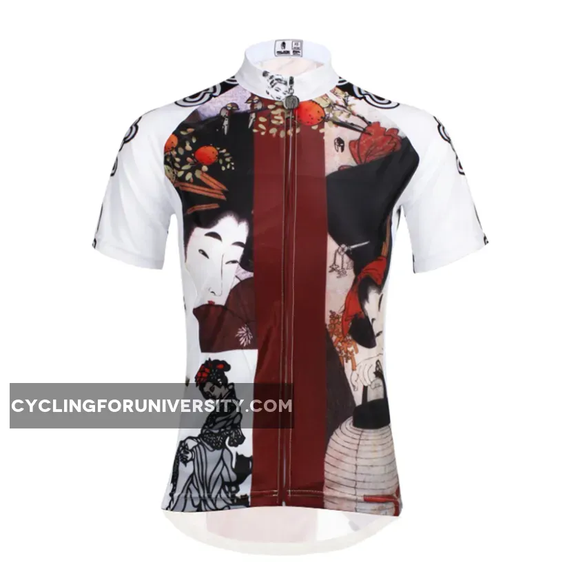 Ilpaladino Traditional Japanese Girl Cycling Jersey Women's Short-Sleeve T-shirt NO.644