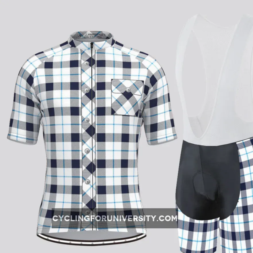 Plaid Checkered Shirt V7 Men's Cycling Kit Outlet