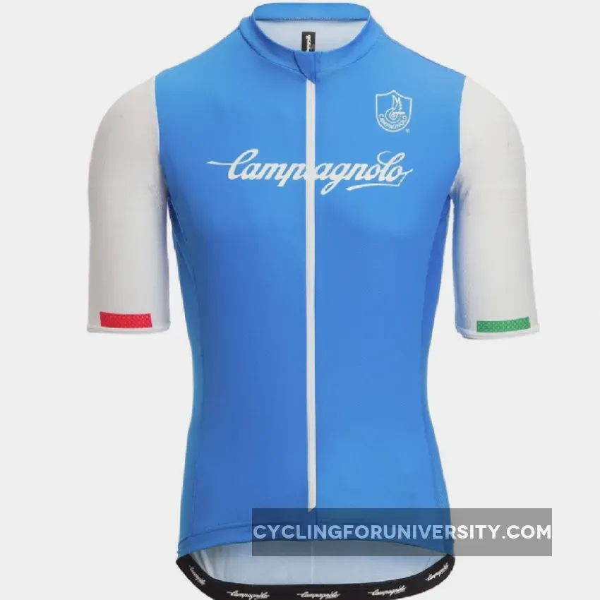 Campagnolo IRIDIO Cycling Jersey Long Zip Azzurro Italia