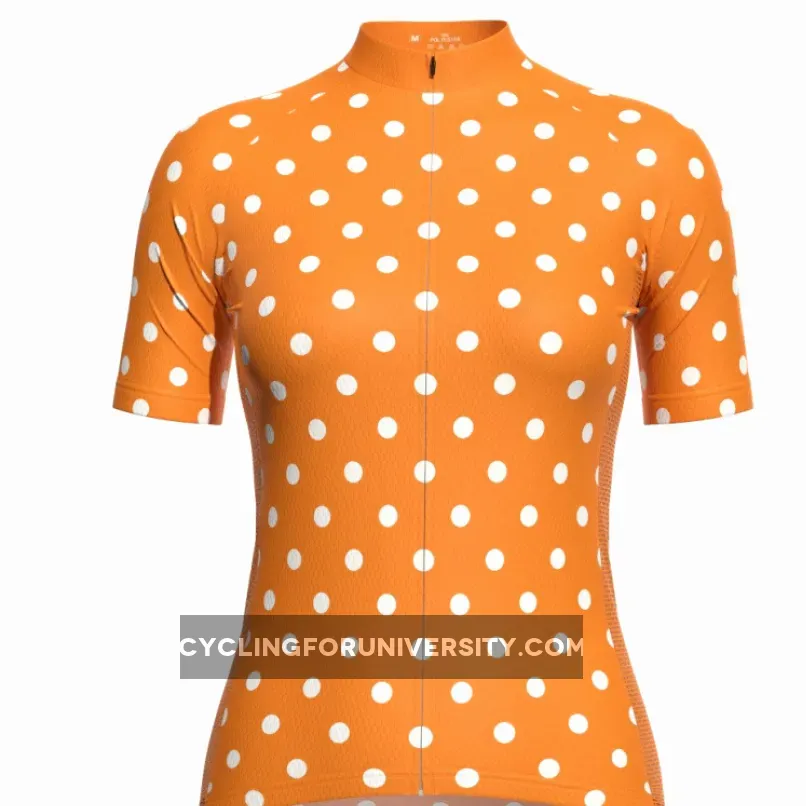 Women's High Visibility Polka Dot Cycling Jersey Online