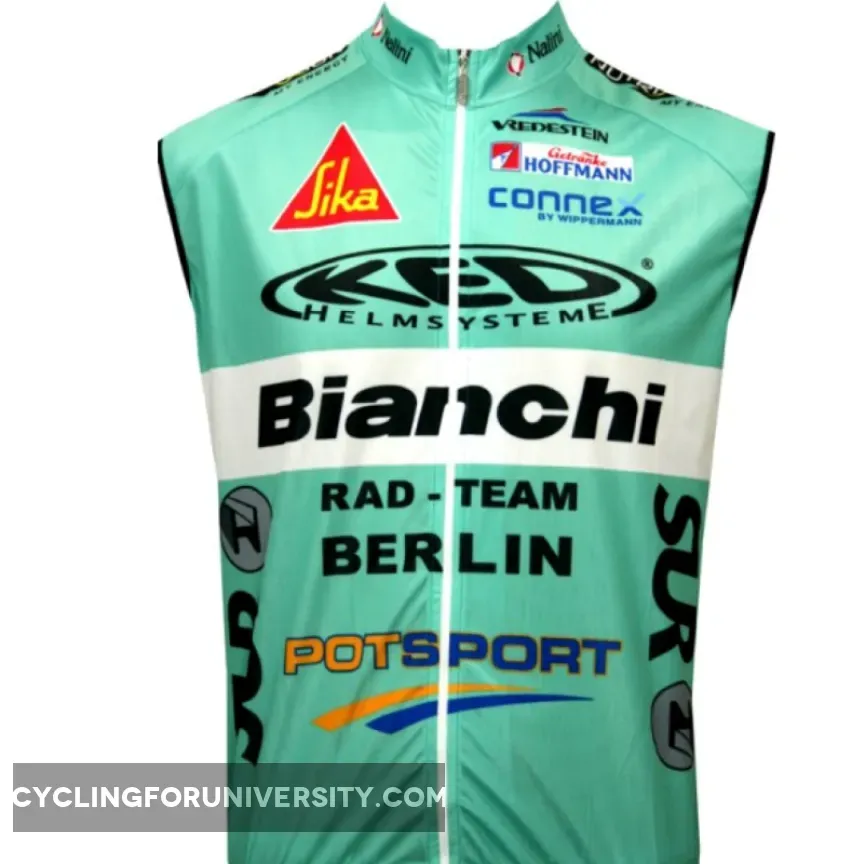 Bianchi Berlin 2010 Nalini Radsport-Profi-Team sleeveless Cycling jersey Vest