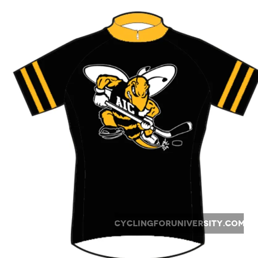 AIC American International College Yellow Jackets Cycling Jersey