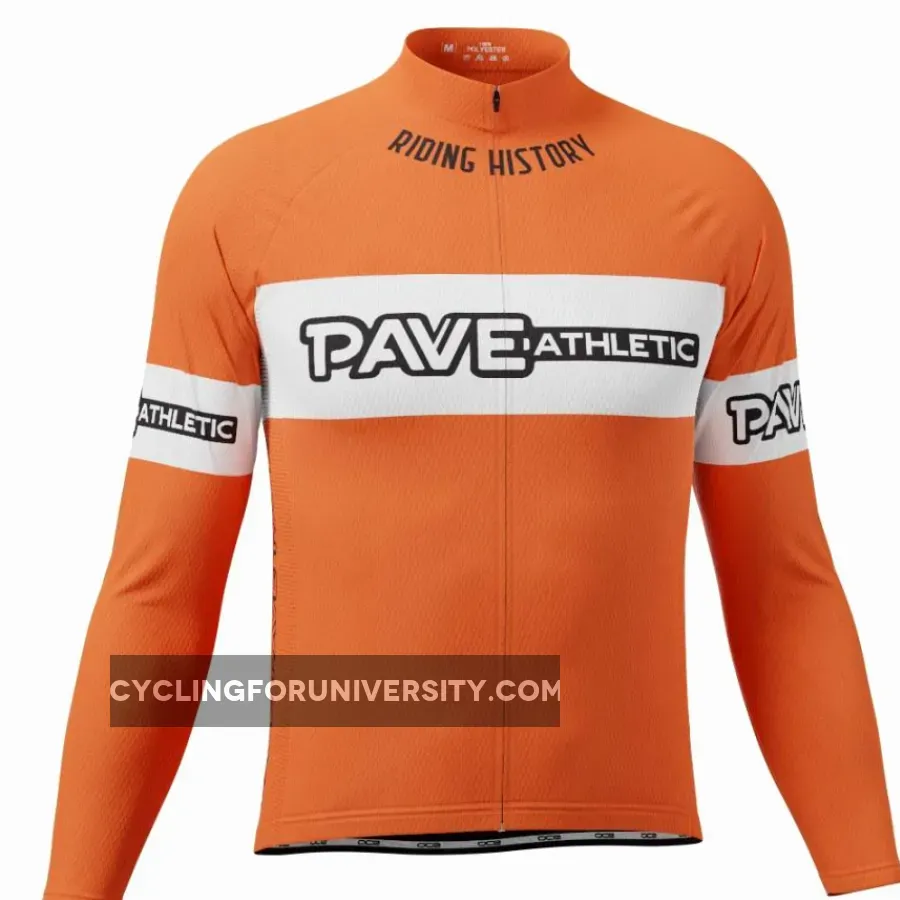PAVE Athletic Retro Terme Long Sleeve Cycling Jersey
