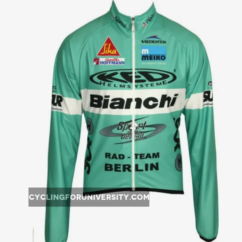 BIANCHI BERLIN 2012 Nalini Radsport-Profi-Team Winter Fleece Long sleeve cycling jersey jacket