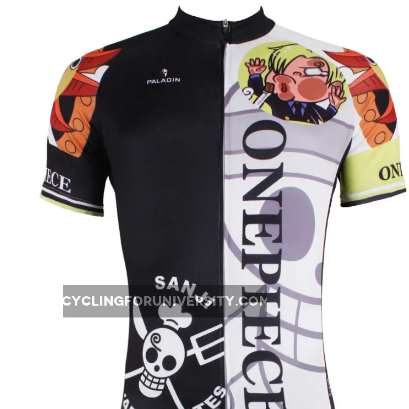 ONE PIECE Series Pirates Vinsmoke Sanji Men's Cycling Jersey Team Jacket Leisure T-shirt Summer Spring Autumn Clothes Sportswear Anime Animation Manga NO.406