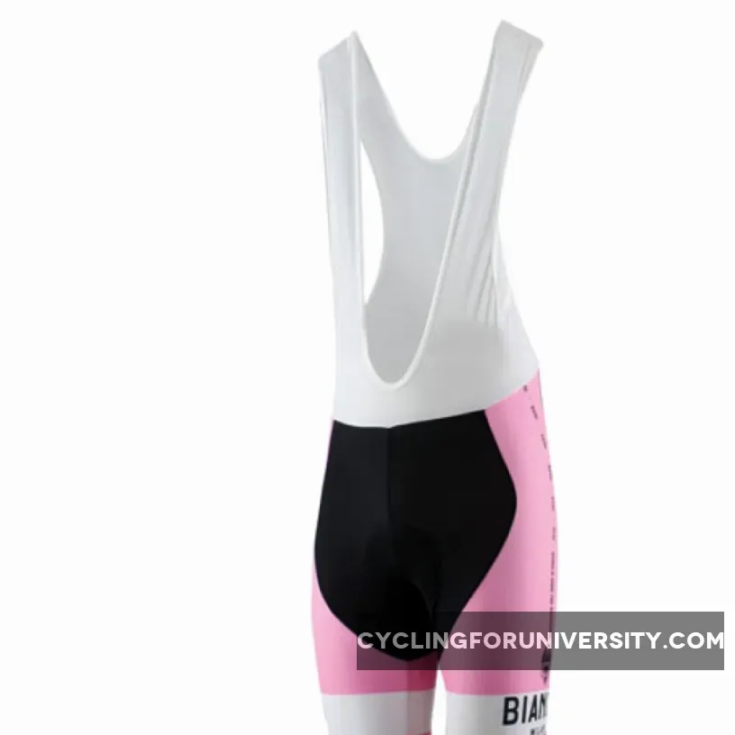 Bianchi Pride Celeste Pink Classic Cycling Bib Shorts