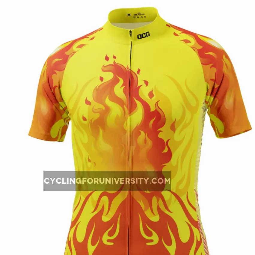 Men's On Fire Short Sleeve Cycling Jersey Outlet
