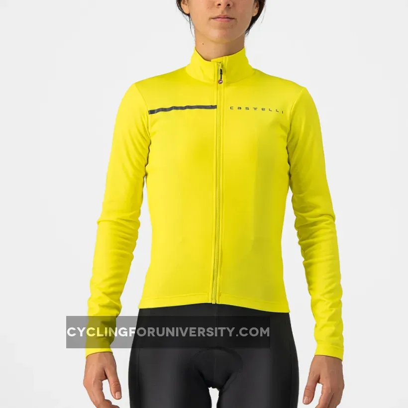 Castelli Sinergia 2 woman long sleeves jersey - Yellow