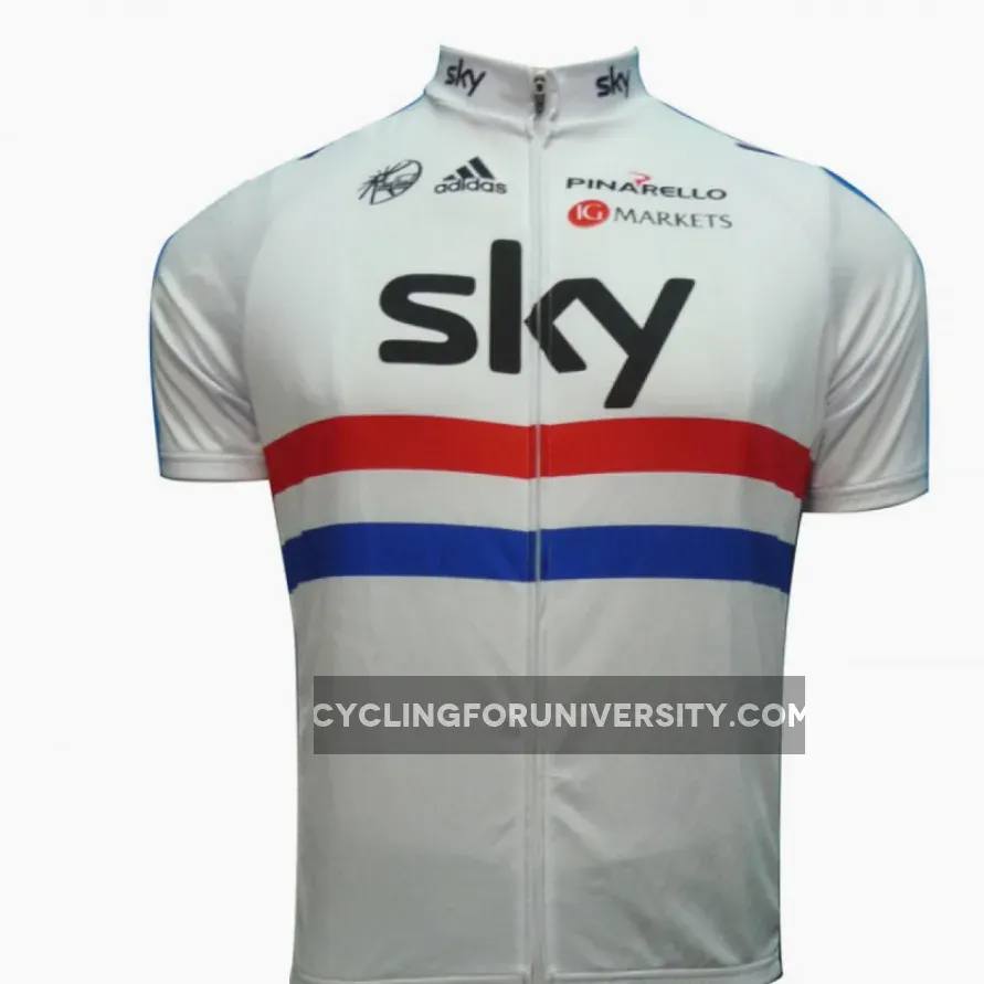 SKY 2012 UK Champion Cycling Jersey Short Sleeve Online
