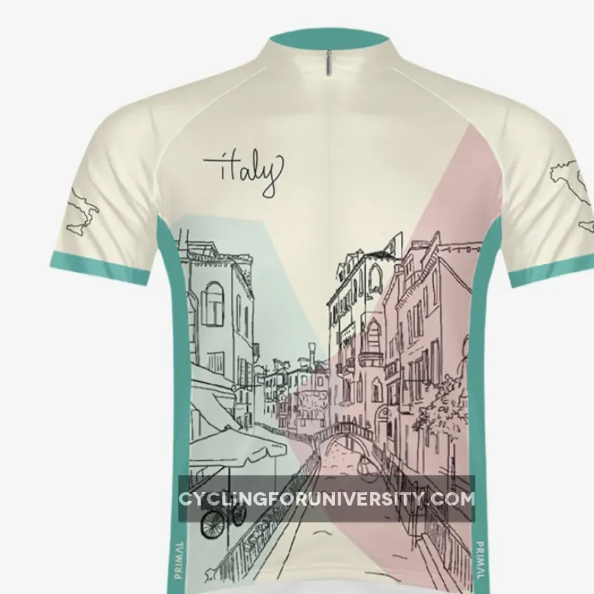 Primal Wear Italy Full Zip Short Sleeve Cycling Jersey ITAJ20M-2