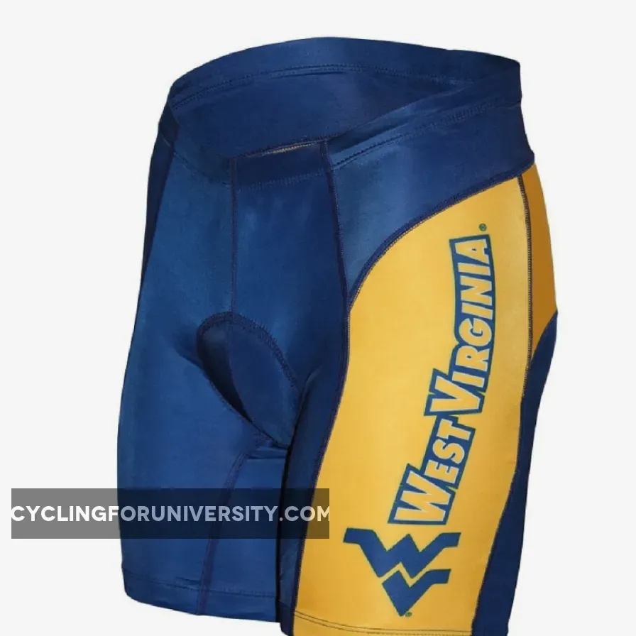 Adrenaline Promo University of West Virginia Logo padded Cycling Shorts-Mens