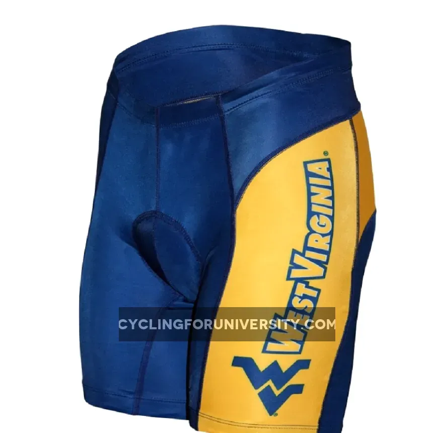 Adrenaline Promo University of West Virginia Logo padded Cycling Shorts-Mens