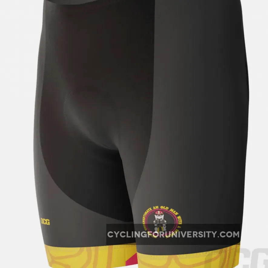 Men's Never Underestimate Old Man Bicycle Short Sleeve Cycling Kit