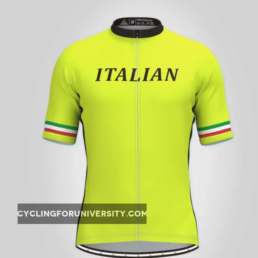 High Visibility Italian Men's Cycling Jersey New Releases