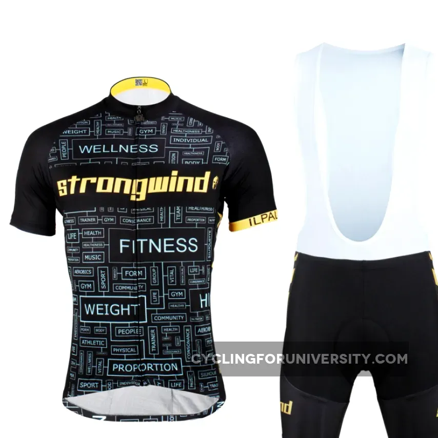 ILPALADINO STRONG WIND FITNESS HEALTH MUSCLES Men's Cycling Jersey/Kit Bike Bicycling Pro Cycle Clothing Racing Apparel Outdoor Sports Leisure Biking T-shirt Wear Outdoor Sport NO.619