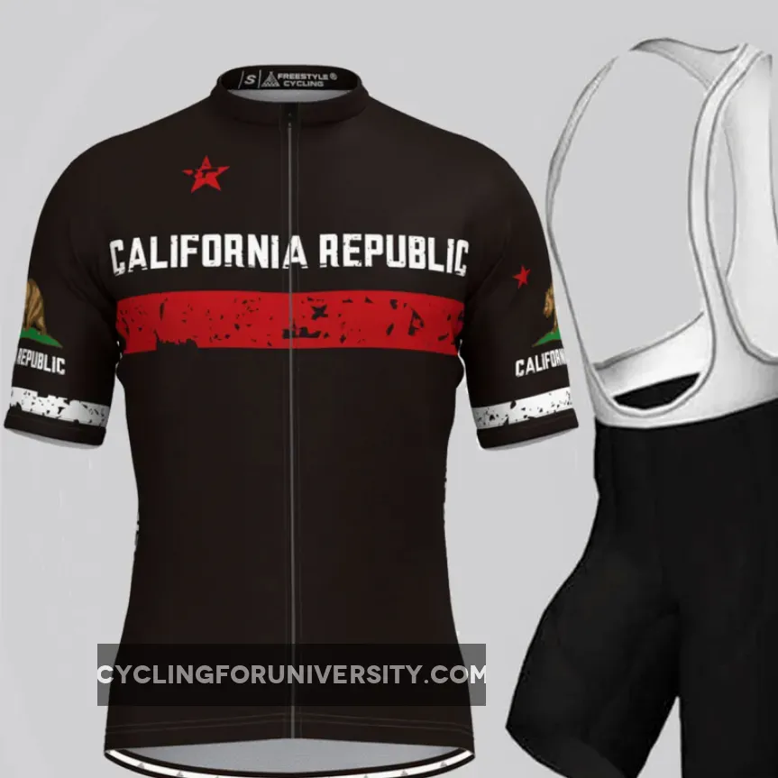 Men's Republic California Cycling Kit - Black Restock
