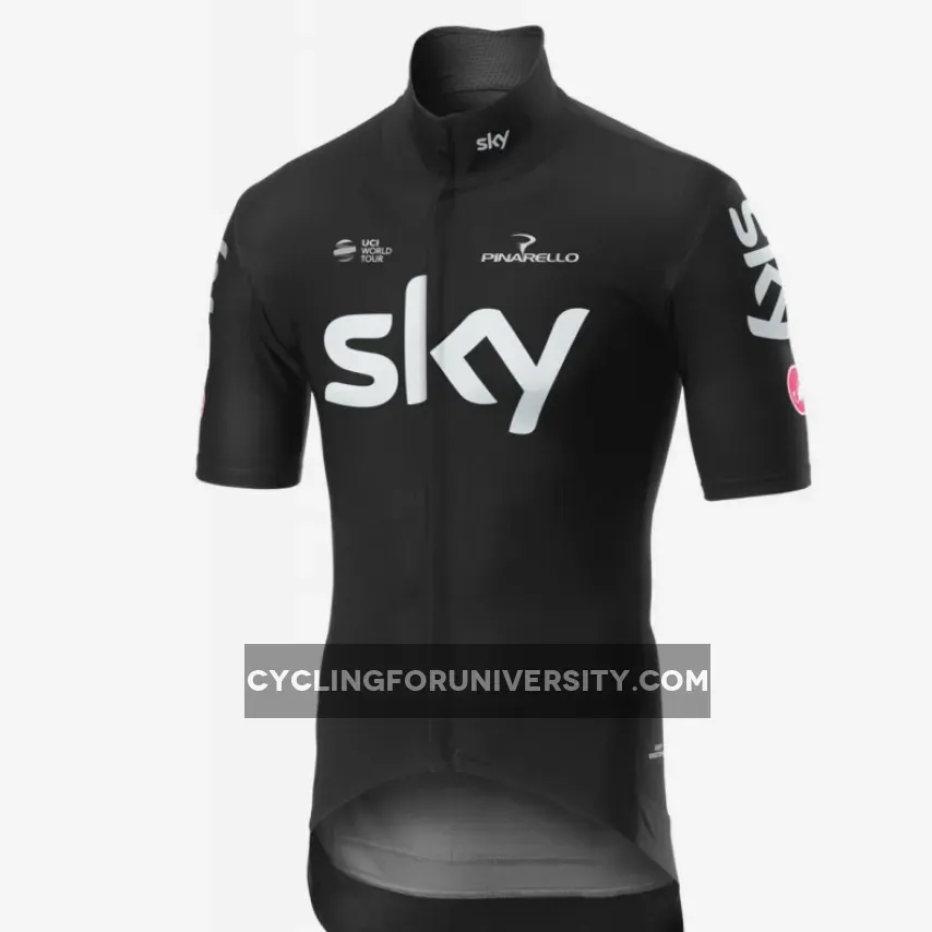 2019 Team SKY Black Short Sleeve cycling Jersey bike clothing Cycle apparel Shirt