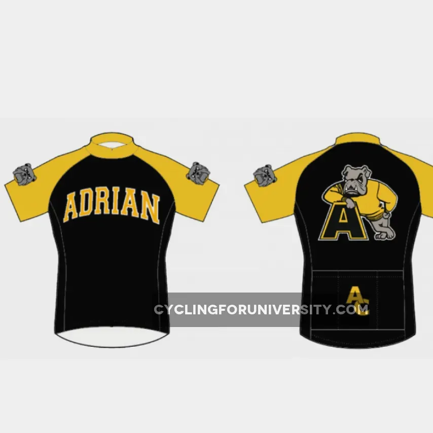 NCAA Adrian College Bulldogs Cycling Jerseys Bike Clothing