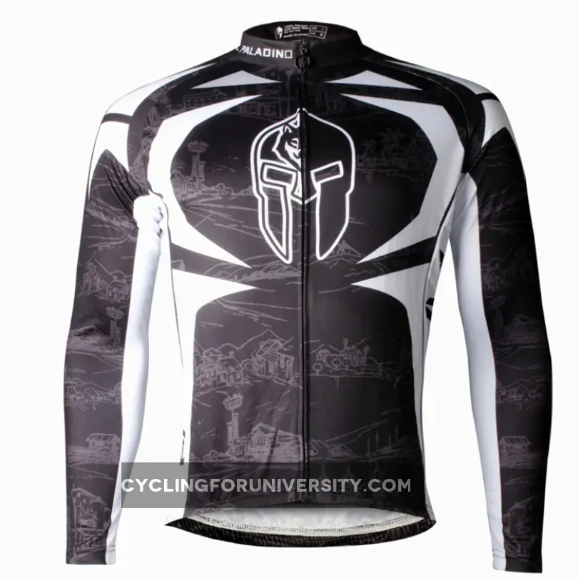 ILPALADINO Men's Sport Long Sleeve Cycling Jerseys Winter Exercise Bicycling Pro Cycle Clothing Racing Apparel Outdoor Sports Leisure Biking Shirts (Velvet) NO.009