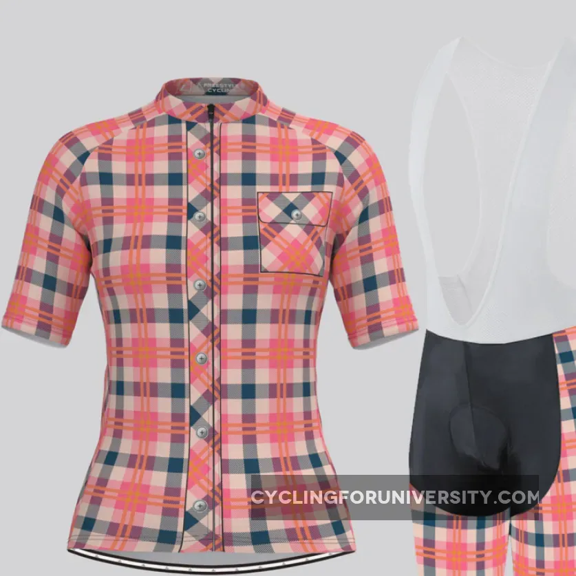 Plaid Checkered Shirt V30 Women's Cycling Kit Online