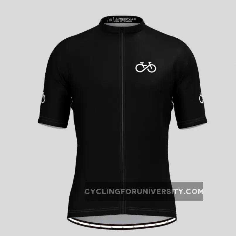 Ride Forever Men's Cycling Jersey-Black Restock